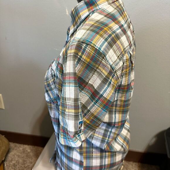Kuhl Womens Small Short Sleeve Button Down Shirt - Picture 2 of 5